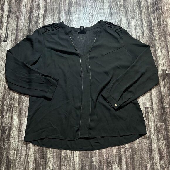 NikiMoto Women's Black Long Sleeve Blouse - Picture 1 of 3